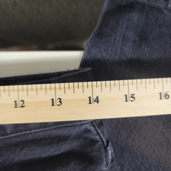 Madewell Jeans Womens 28* Black The Dad Jean Relaxed Baggy Straight Faded Denim - Picture 9 of 14